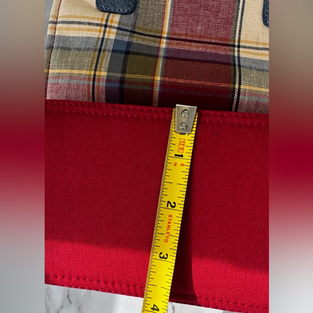 NWT Longaberger Orchard Park Plaid Mini Tote Bag - Picture 3 of 14